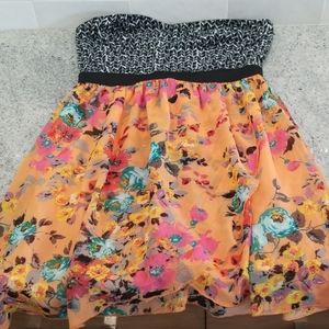 Strapless summer dress